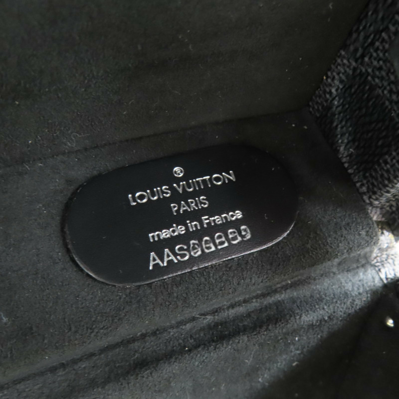 黑色 棋盤格 PVC塗層帆布 Bisten 50 手提 行李箱【LOUIS VUITTON LV 路易威登】 N21366-6