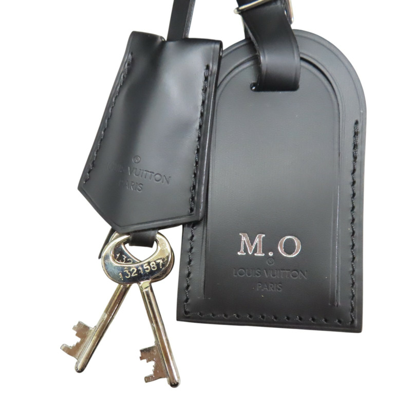 黑色 棋盤格 PVC塗層帆布 Bisten 50 手提 行李箱【LOUIS VUITTON LV 路易威登】 N21366-9