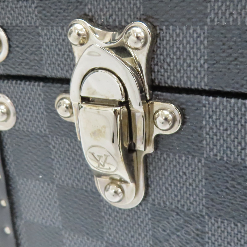 黑色 棋盤格 PVC塗層帆布 Bisten 50 手提 行李箱【LOUIS VUITTON LV 路易威登】 N21366-14