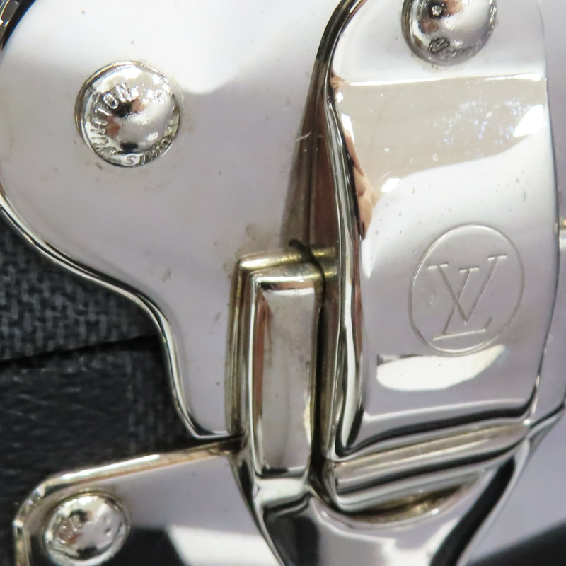 黑色 棋盤格 PVC塗層帆布 Bisten 50 手提 行李箱【LOUIS VUITTON LV 路易威登】 N21366-15