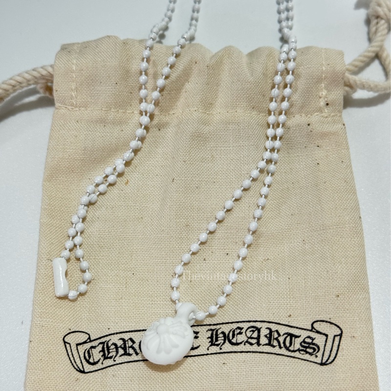 Chrome Hearts White Silicone Necklace 🤍-4