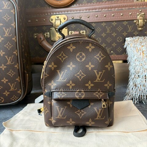 LV 原花紋MINI後背包 晶片款