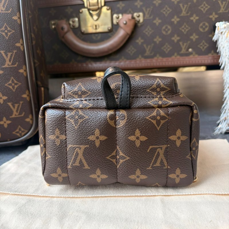 LV 原花紋MINI後背包 晶片款-3