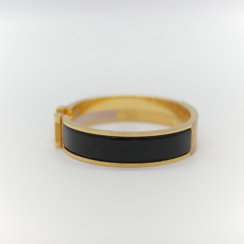 Hermès 愛馬仕 黑色 金色 手鐲-4