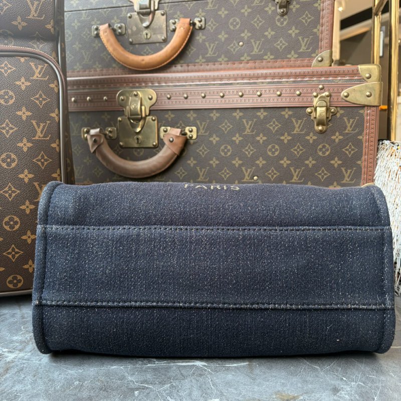 CHANEL 藍色沙灘包 28開-3