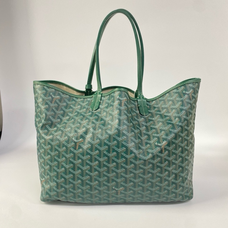 【96%新❤️經典保值！割秒殺價優惠】GOYARD SaintLouis Y字老花滿印 托特包 小號 綠色-2
