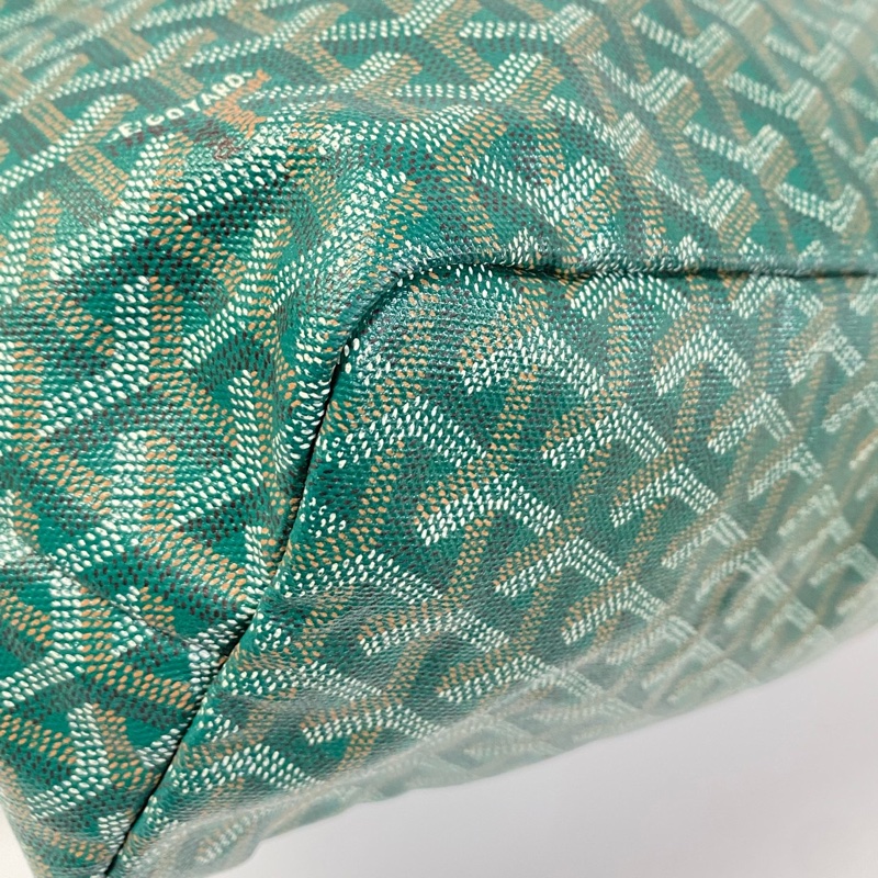 【96%新❤️經典保值！割秒殺價優惠】GOYARD SaintLouis Y字老花滿印 托特包 小號 綠色-14