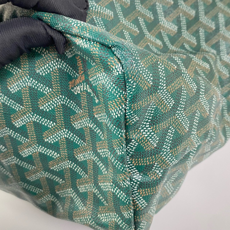 【96%新❤️經典保值！割秒殺價優惠】GOYARD SaintLouis Y字老花滿印 托特包 小號 綠色-15