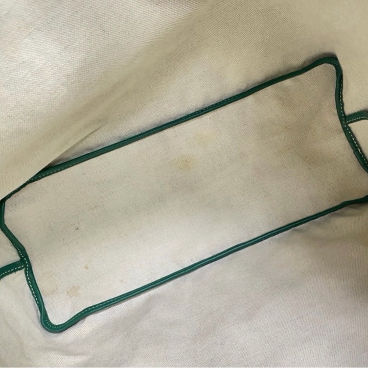 【96%新❤️經典保值！割秒殺價優惠】GOYARD SaintLouis Y字老花滿印 托特包 小號 綠色-20