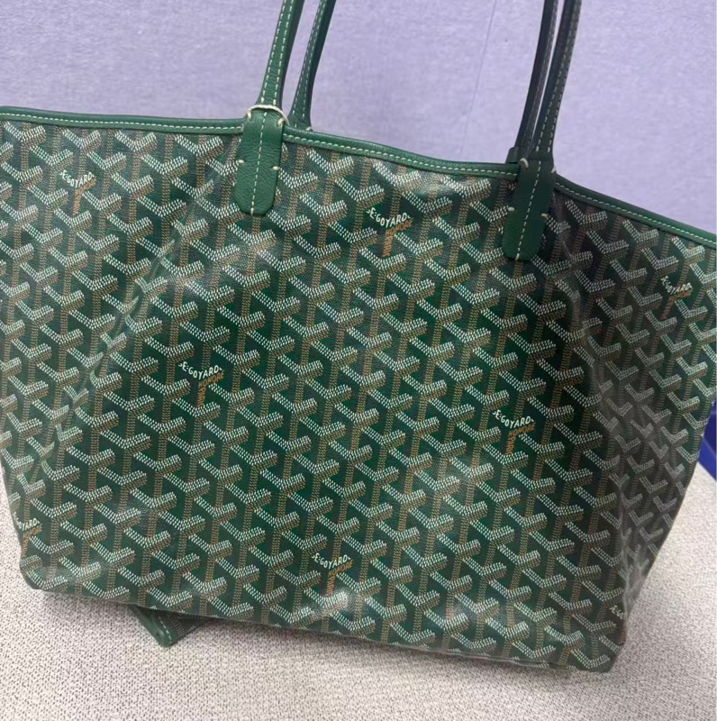 【96%新❤️經典保值!割秒殺價優惠】GOYARD SaintLouis Y字老花滿印 托特包 小號 綠色-2