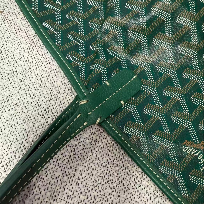 【96%新❤️經典保值!割秒殺價優惠】GOYARD SaintLouis Y字老花滿印 托特包 小號 綠色-5
