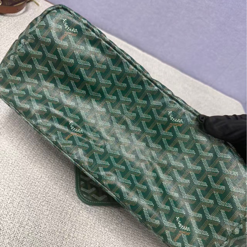 【96%新❤️經典保值!割秒殺價優惠】GOYARD SaintLouis Y字老花滿印 托特包 小號 綠色-8