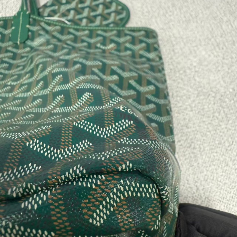 【96%新❤️經典保值!割秒殺價優惠】GOYARD SaintLouis Y字老花滿印 托特包 小號 綠色-11