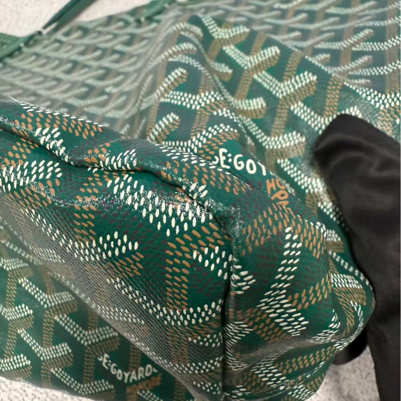 【96%新❤️經典保值!割秒殺價優惠】GOYARD SaintLouis Y字老花滿印 托特包 小號 綠色-12