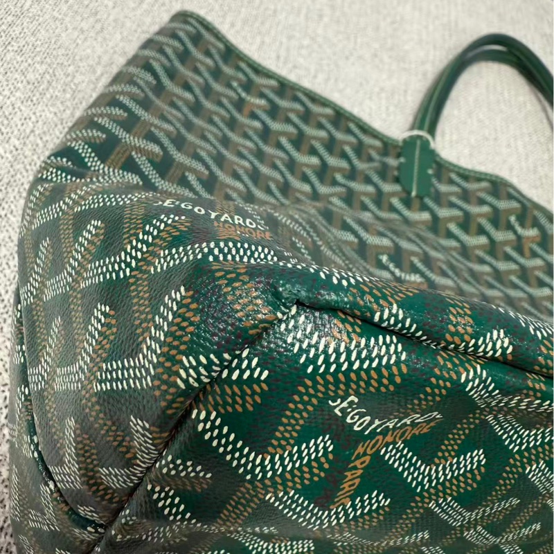 【96%新❤️經典保值!割秒殺價優惠】GOYARD SaintLouis Y字老花滿印 托特包 小號 綠色-15