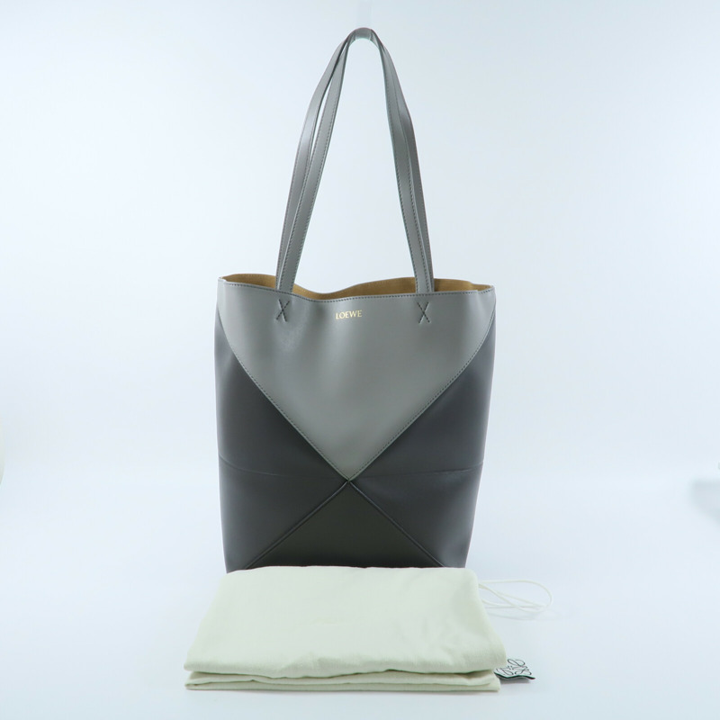 LOEWE 牛皮皮革Medium Puzzle Fold肩背袋-8