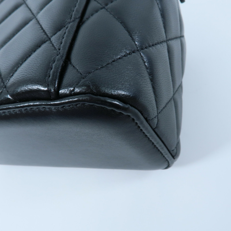 CHANEL 羊皮皮革Vanity Case鏈帶手挽肩背兩用袋-15