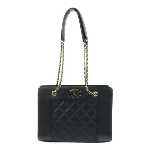 CHANEL 牛皮皮革Mademoiselle Vintage Tote鏈帶肩背袋