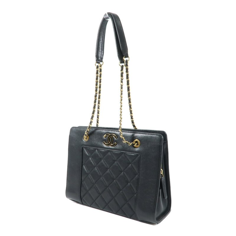 CHANEL 牛皮皮革Mademoiselle Vintage Tote鏈帶肩背袋-1