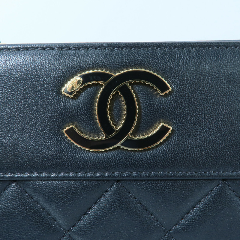 CHANEL 牛皮皮革Mademoiselle Vintage Tote鏈帶肩背袋-5