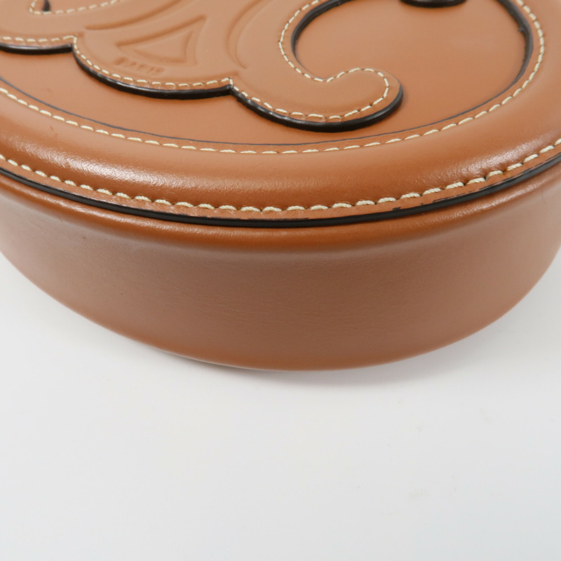 CELINE 牛皮皮革Triomphe肩背袋-10