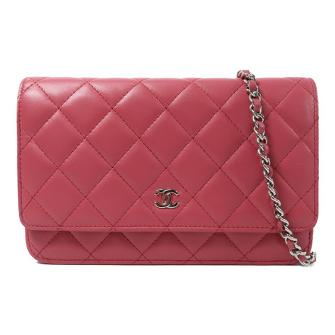 CHANEL 羊皮皮革WOC Wallet On Chain鏈帶肩背袋