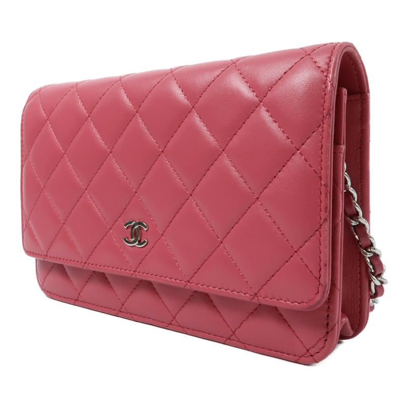 CHANEL 羊皮皮革WOC Wallet On Chain鏈帶肩背袋-2