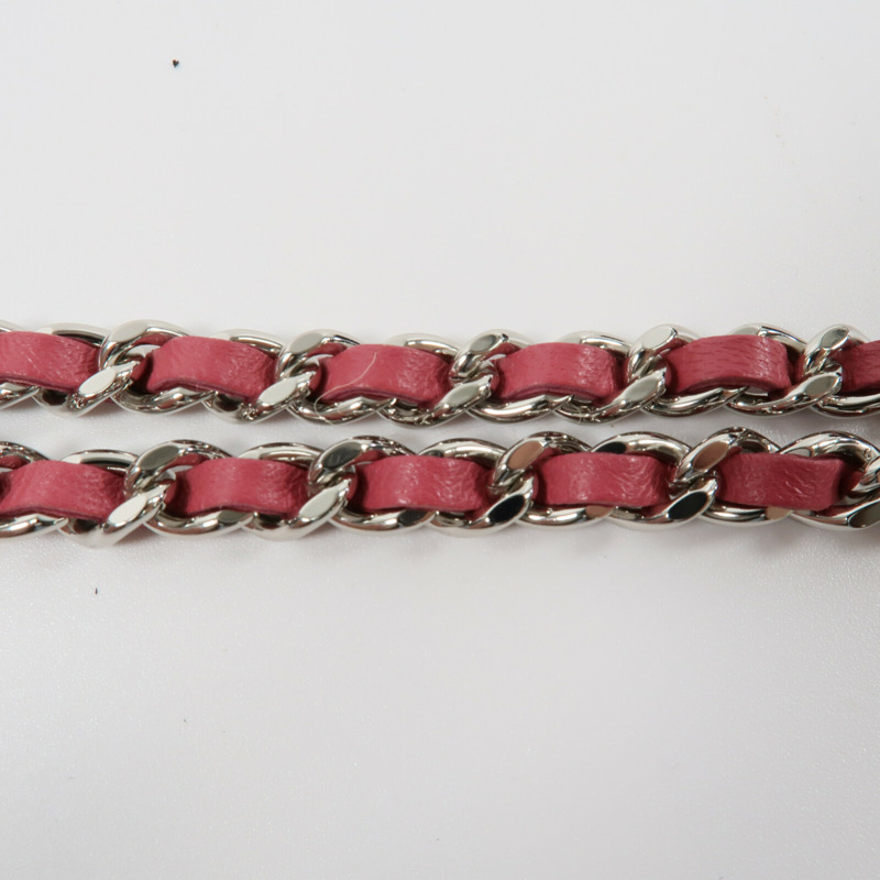 CHANEL 羊皮皮革WOC Wallet On Chain鏈帶肩背袋-9