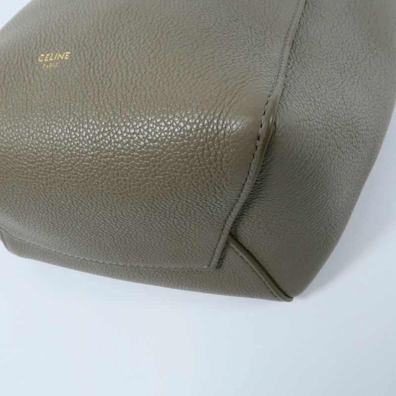 CELINE 牛皮皮革Sangle Bucket Small肩背袋-10