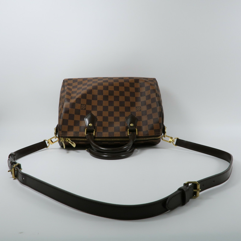 LOUIS VUITTON Damier Speedy Bandouliere 手挽肩背兩用袋-8