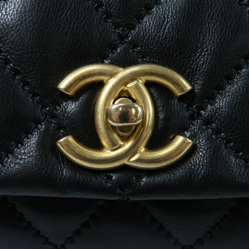 CHANEL 牛皮皮革Chain Shoulder Bag鏈帶肩背袋-6