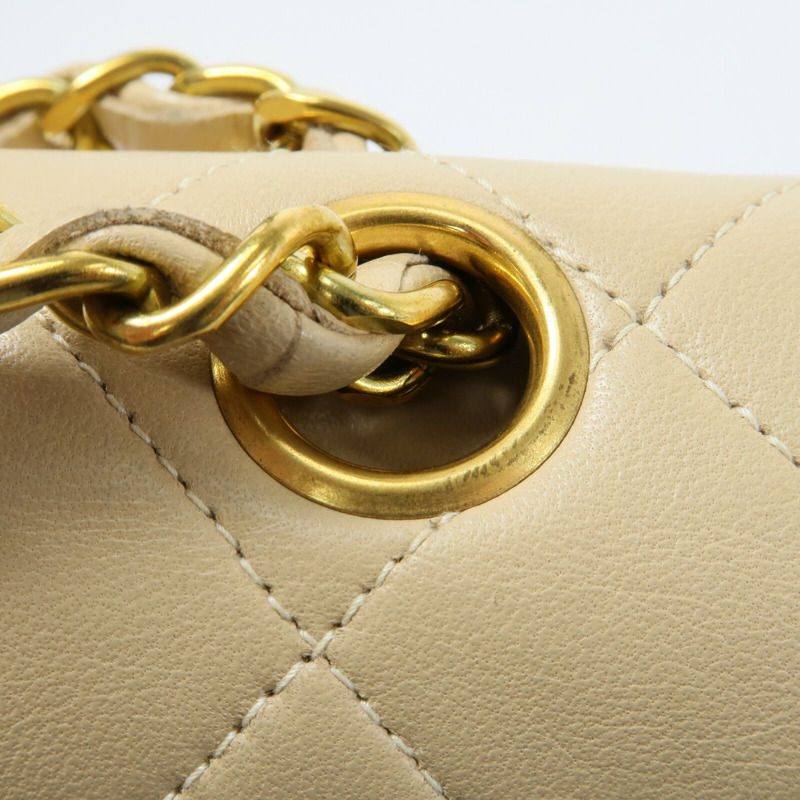 CHANEL 羊皮皮革Vintage Classic 23鏈帶肩背袋-11