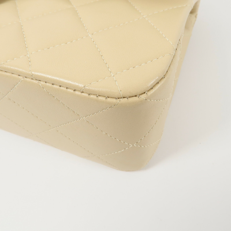 CHANEL 羊皮皮革Vintage Classic 23鏈帶肩背袋-17