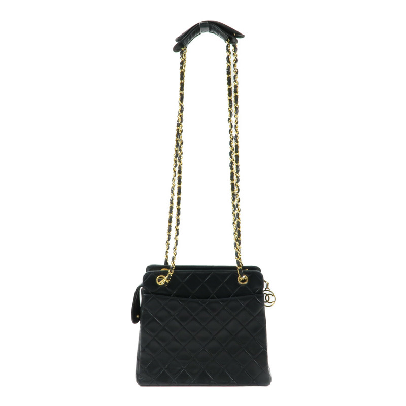 CHANEL 羊皮皮革Vintage Chain Shoulder Bag鏈帶肩背袋-1