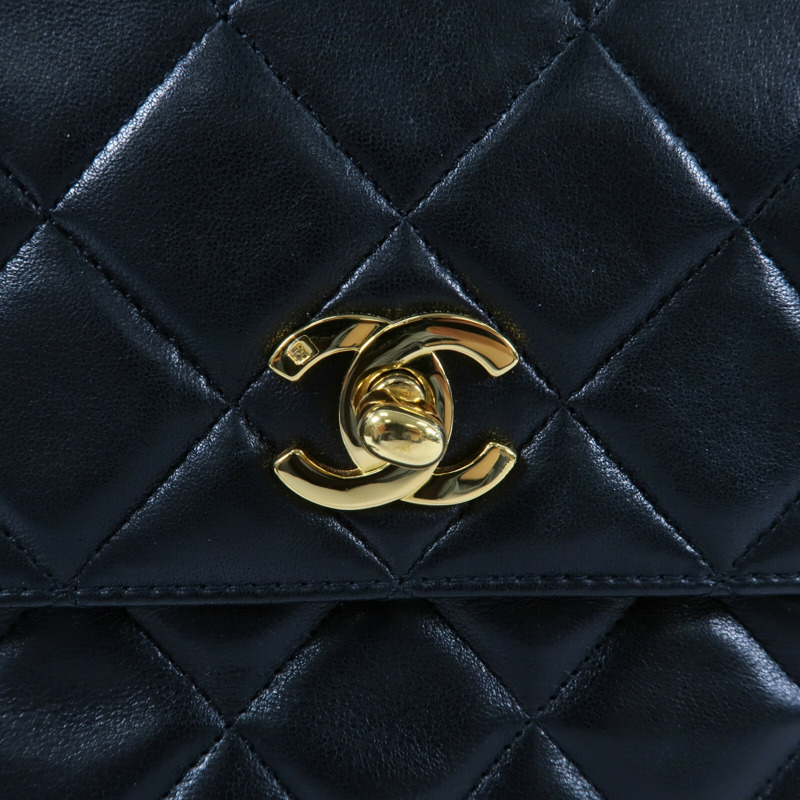 CHANEL 羊皮皮革Vintage Chain Shoulder Bag鏈帶肩背袋-5