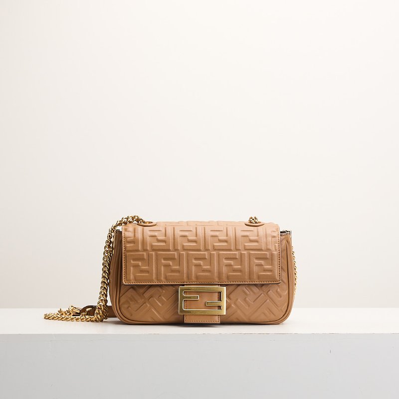 二手Fendi Baguette midi 法棍包/焦糖色-0