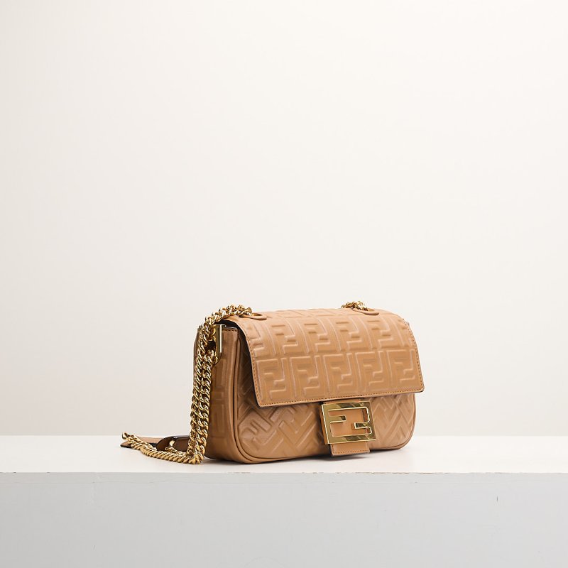 二手Fendi Baguette midi 法棍包/焦糖色-1