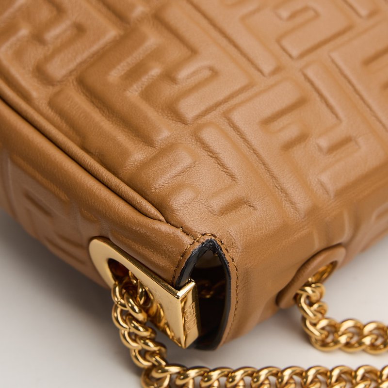 二手Fendi Baguette midi 法棍包/焦糖色-4