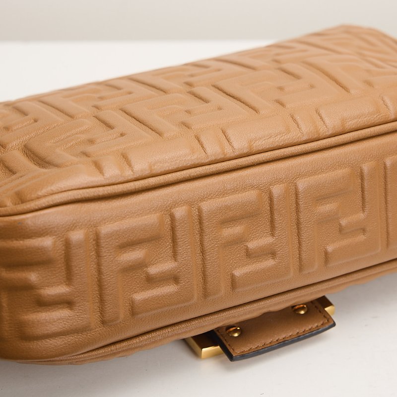 二手Fendi Baguette midi 法棍包/焦糖色-9