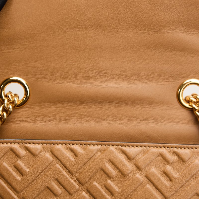 二手Fendi Baguette midi 法棍包/焦糖色-17