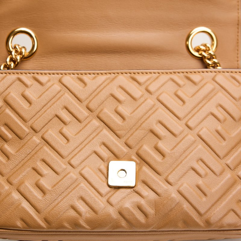 二手Fendi Baguette midi 法棍包/焦糖色-18