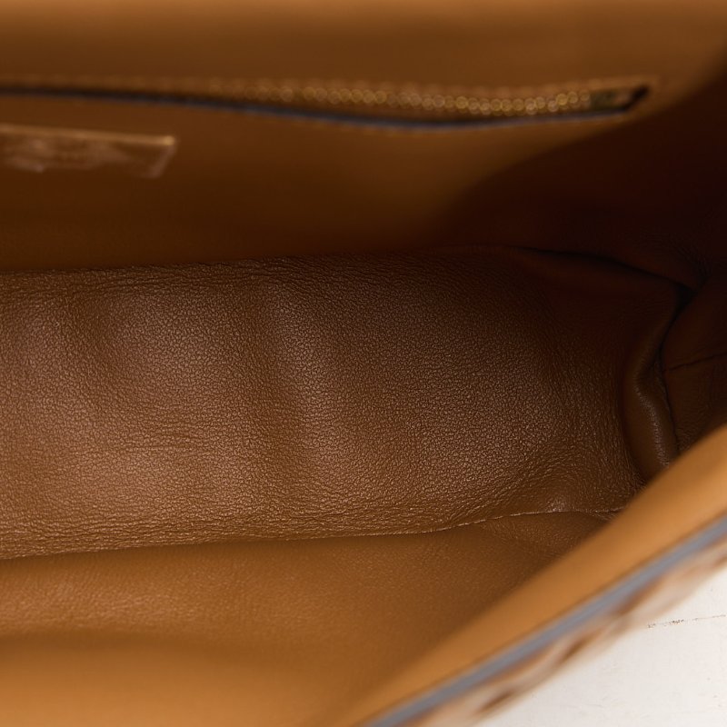 二手Fendi Baguette midi 法棍包/焦糖色-20