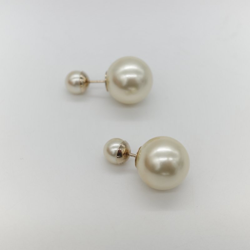 Dior 迪奧 珍珠 耳環 耳釘-1