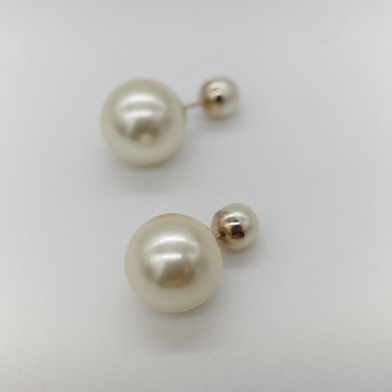 Dior 迪奧 珍珠 耳環 耳釘-2