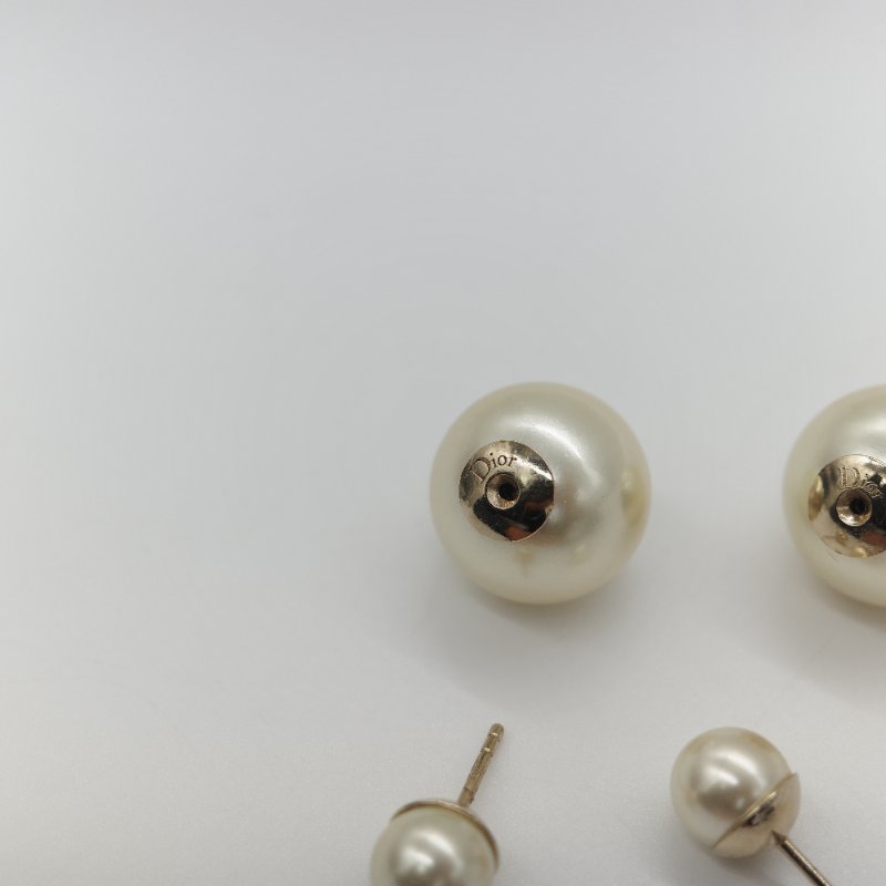 Dior 迪奧 珍珠 耳環 耳釘-5