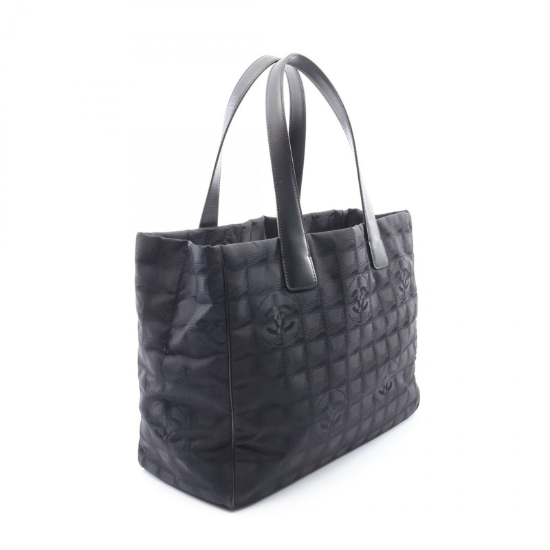 香奈兒新款旅行系列 MM 手袋 A15991 皮革尼龍帆布 黑色 二手 女士-1