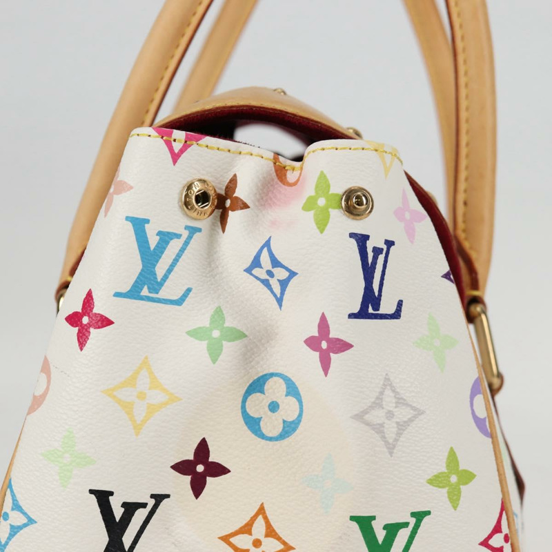 【日本直送】路易威登 Monogram Multicolor Beverly GM 手提包 白色 M40201 正品 121429M-5