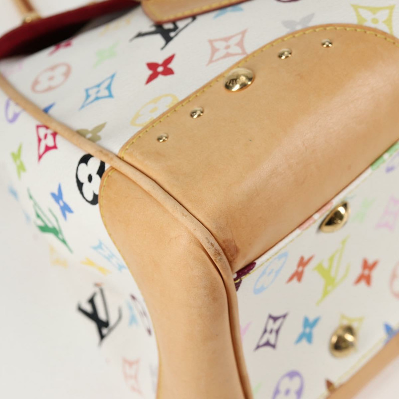 【日本直送】路易威登 Monogram Multicolor Beverly GM 手提包 白色 M40201 正品 121429M-14