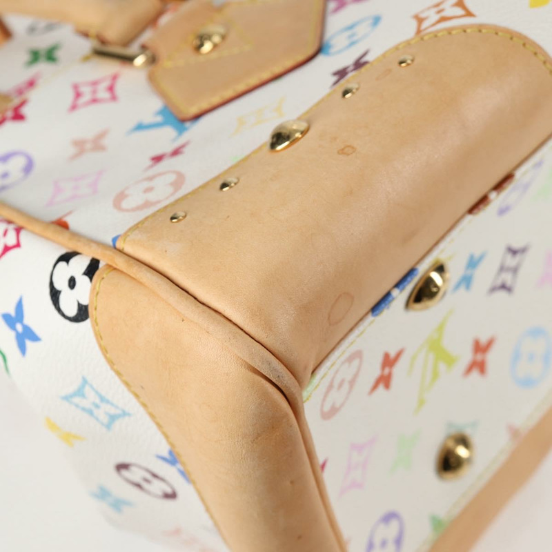 【日本直送】路易威登 Monogram Multicolor Beverly GM 手提包 白色 M40201 正品 121429M-16