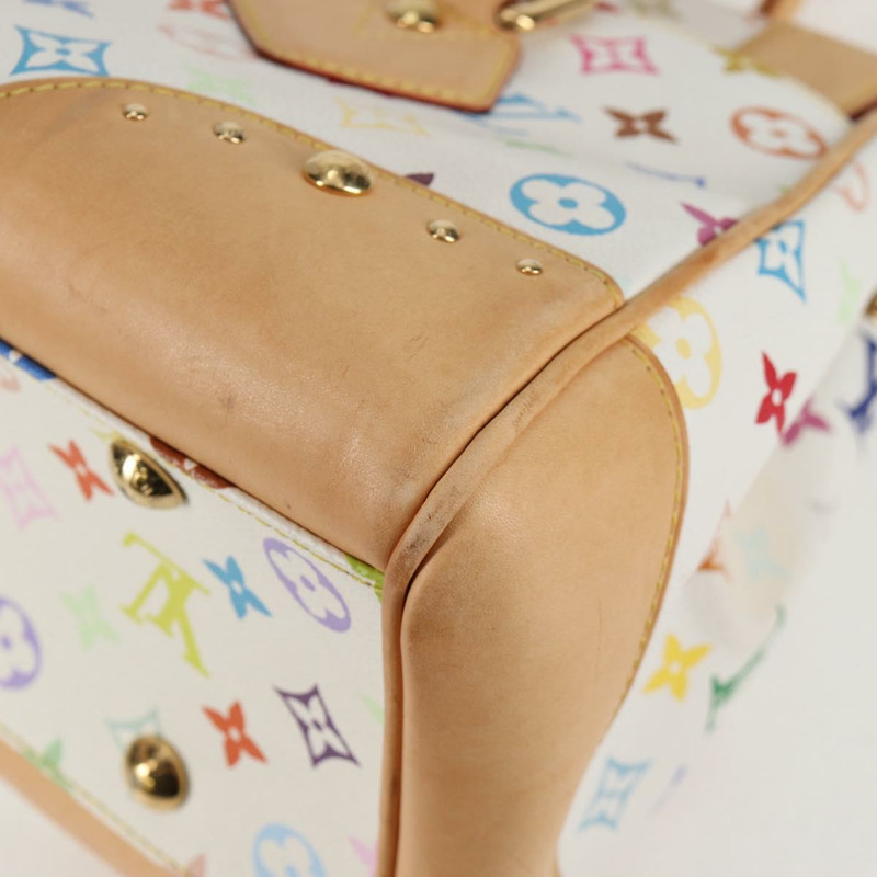 【日本直送】路易威登 Monogram Multicolor Beverly GM 手提包 白色 M40201 正品 121429M-17